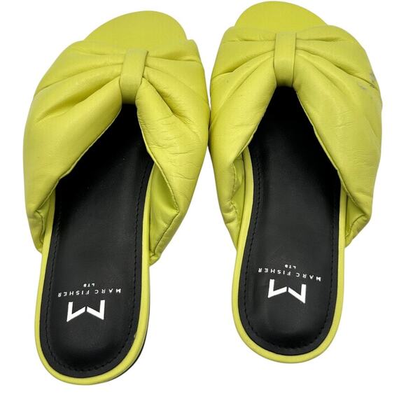 Marc Fisher LTD Women's Yellow Olita Slip On Twisted‎ Slide Sandals Size 8M - Picture 6 of 10
